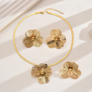 Elegant 18K Gold Plated Jewelry Sets