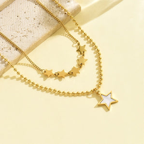 Sweet Star 14K Gold Layered Necklace