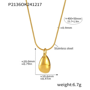 Vintage Geometric Pearl Gold Pendant Necklace