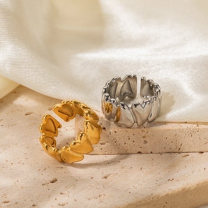 Solid Color Stainless Steel Open Ring