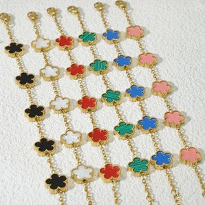 Classic flower 201 stainless steel bracelets