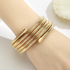 Bulk Solid Stainless Steel Simple Bangle