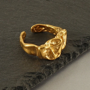 Classical Irregular 18K Gold Plated Ring