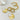 Cute Modern C-Shape Patchwork 3D Gold-Plated Earrings