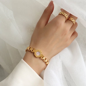 Bulk Fashion 18K Gold Geometric Bracelets