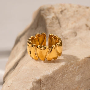 Solid Color Stainless Steel Open Ring